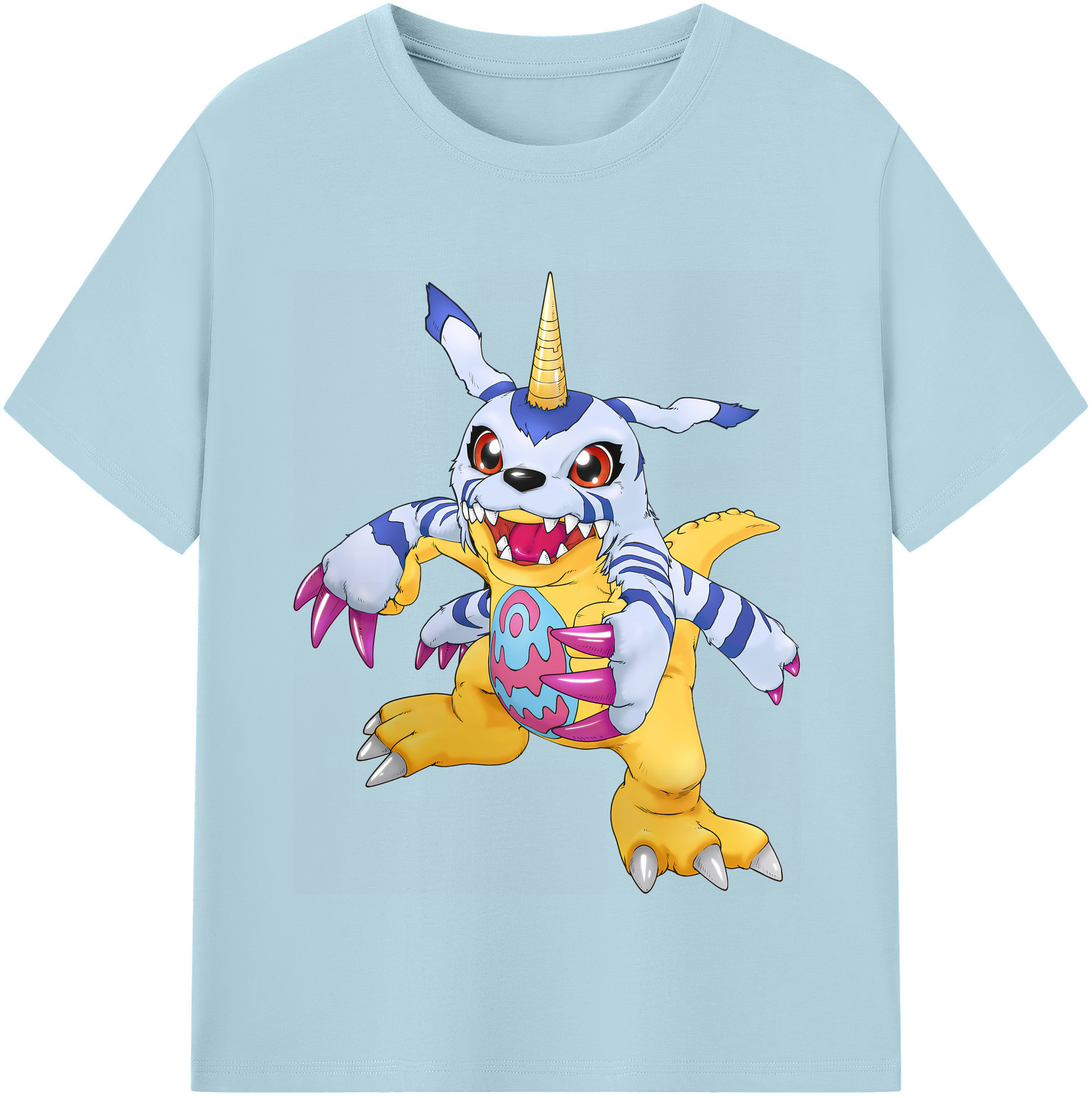 （画像用） Digimon デジタルモンスター/デジモン 綿100％半袖Tシャツ（フロントプリント）